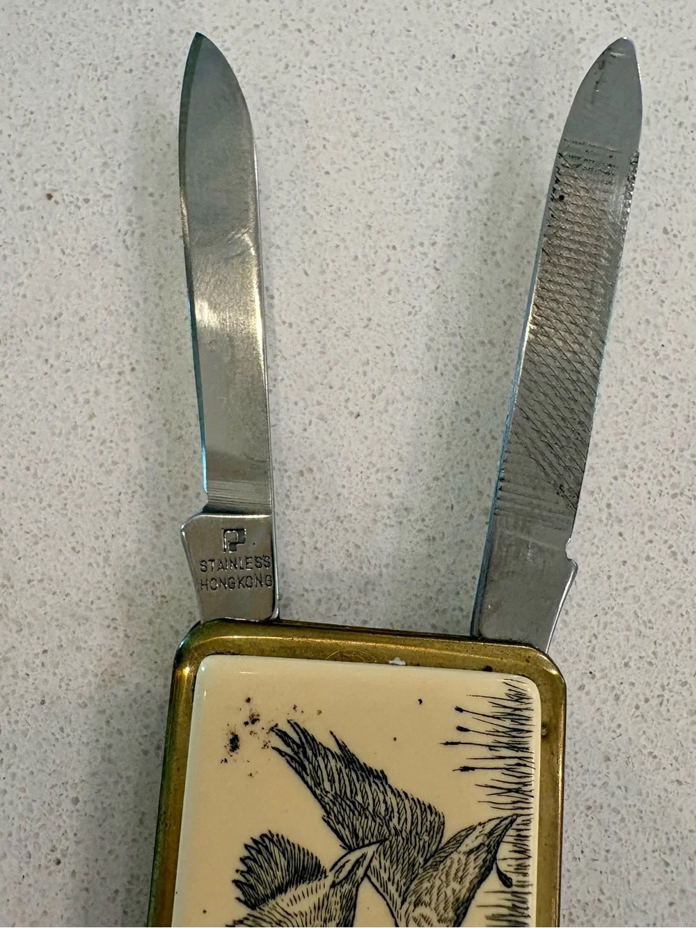 Vintage Flying Geese Mini Money Clip
